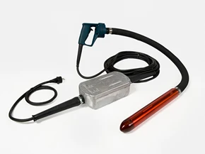 Stavvibrator for gulv med omformer