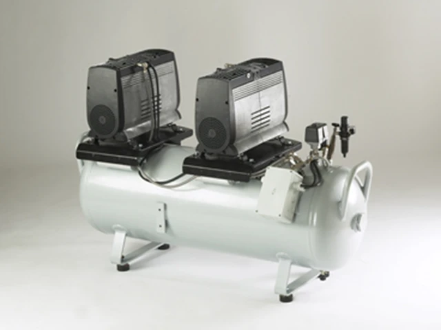 Jun-Air 2of1202 90b oljefri stempel kompressor tank