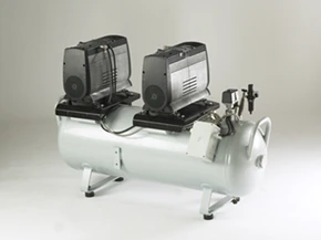 Jun-Air 2of1202 90b oljefri stempel kompressor tank
